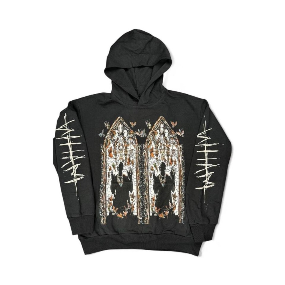 Rare Who Decides War Graphic Hoodie Black Size XL New Without Tags‎